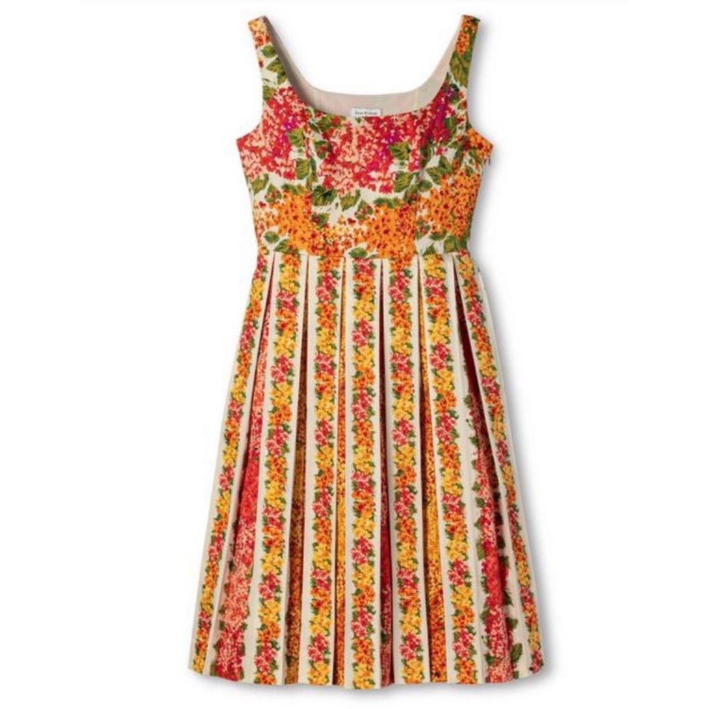 Isaac mizrahi vintage style floral  dress